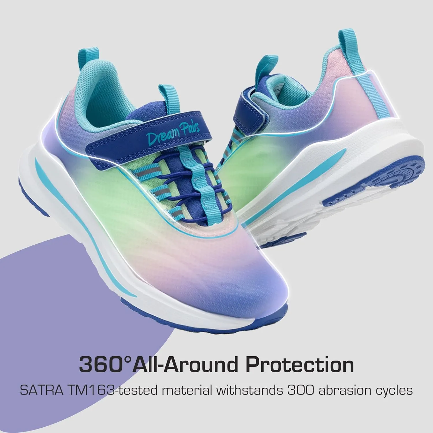 DREAM PAIRS Boys Girls Shoes Kids DuraPlay Tennis Running Athletic Protective Walking Sneakers for Little/Big Kid