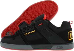 DVS Men's Comanche 2.0  Skate Shoe, Black Yellow Fiery Nubuck, 10.5