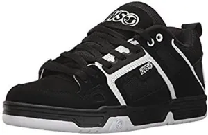 DVS Men's Comanche Skate Shoe, Black/White Nubuck, 5.5