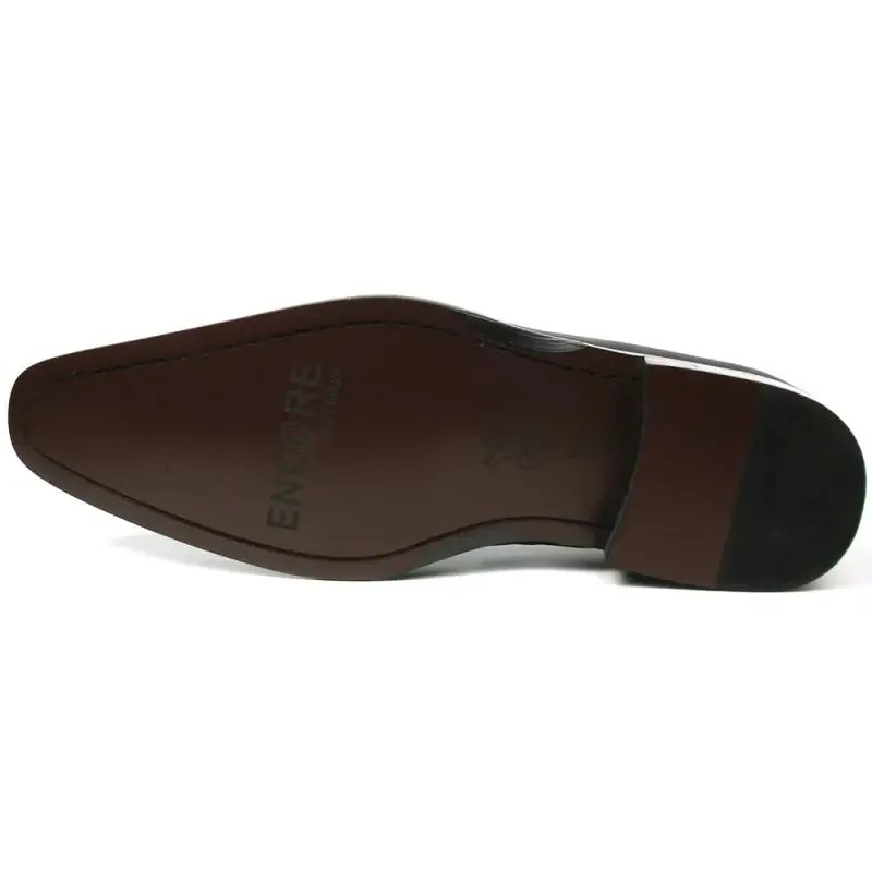 Fiesso FI-8701 Black Encore Loafers