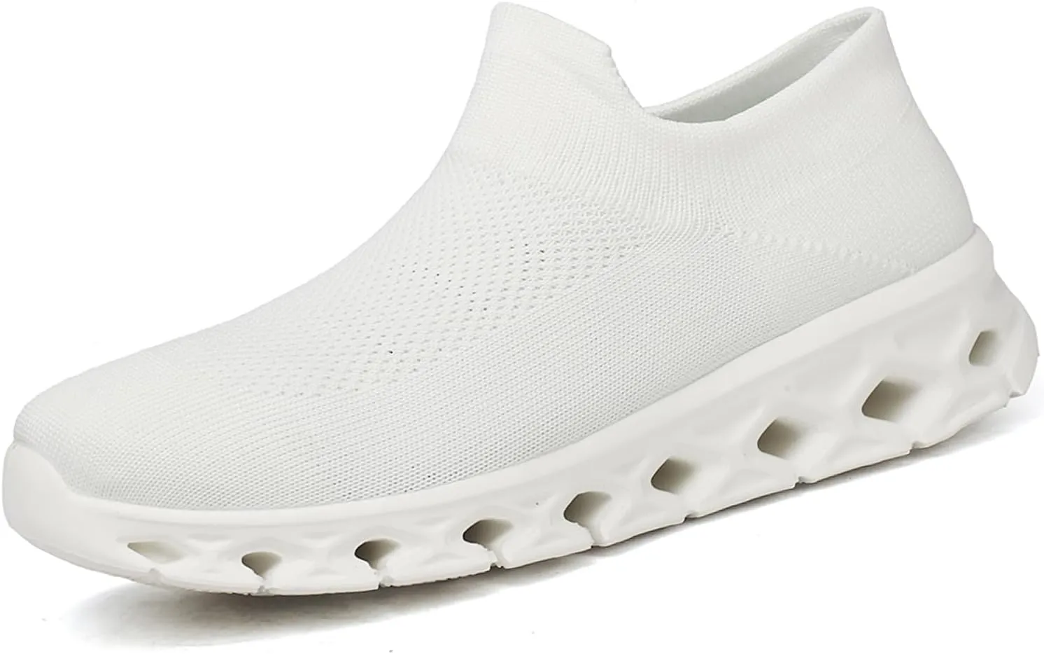 FLARUT Women's Walking Shoes Cushioning Loafer Sneakers Slip on Lightweight Mesh Sock Shoes