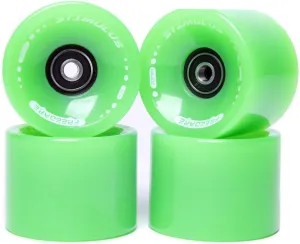 FREEDARE 70mm Longboard Wheels with ABEC-7 Bearings and Spacers(Set of 4)