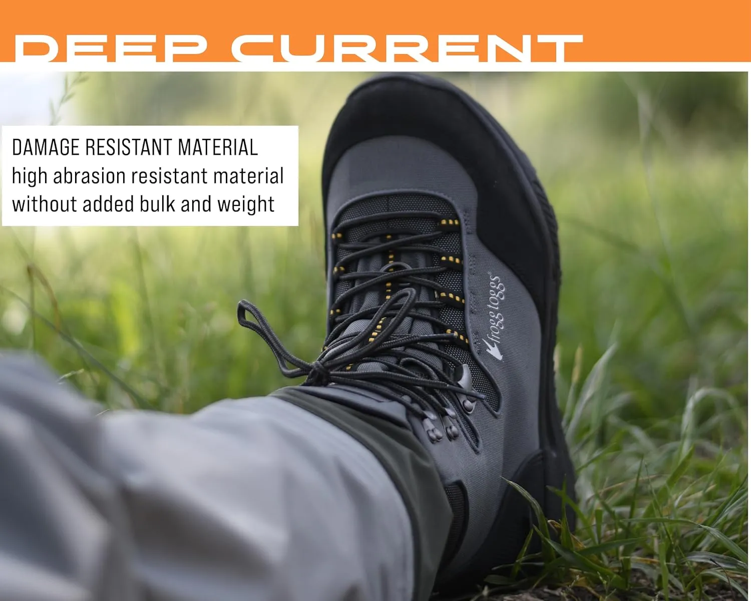 FROGG TOGGS Men's Deep Current Waterproof Wading Boot for Fishing in Cleated or Felt