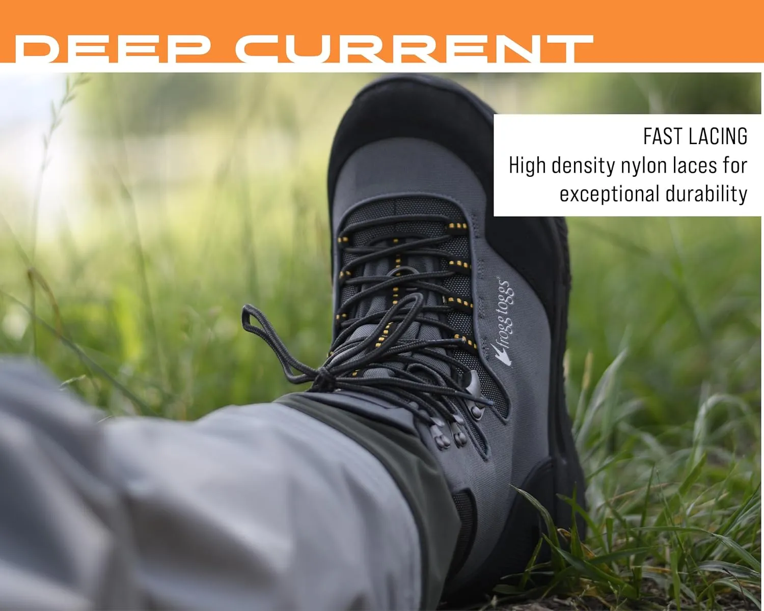 FROGG TOGGS Men's Deep Current Waterproof Wading Boot for Fishing in Cleated or Felt