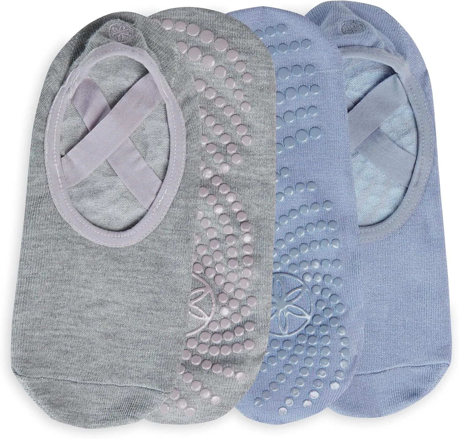 Gaiam Grippy Studio Yoga Socks for Extra Grip in Standard or Hot Yoga