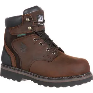 Georgia Boot Dark Brown Brookville Waterproof Mens Work Boots G7134 **ONLINE ONLY