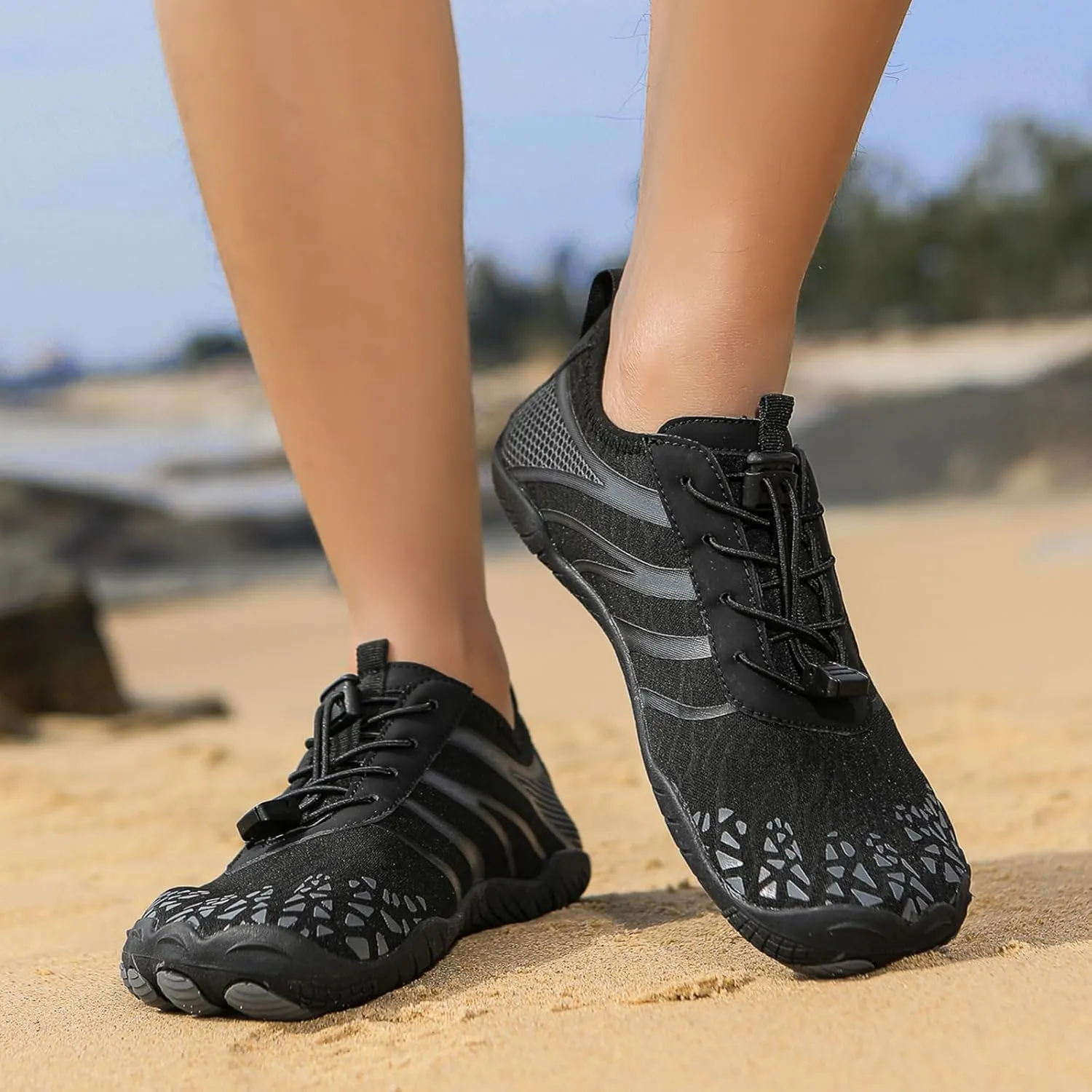 Grounded Footwear for Women Men Lightweight Breathable Non-Slip Athletic Footwear,Wide Toe & Non-Slip Barefoot Shoes Swimming Surf Hiking Walking Quick Dry Water Shoes.Outdoor Casual Comfort Wear