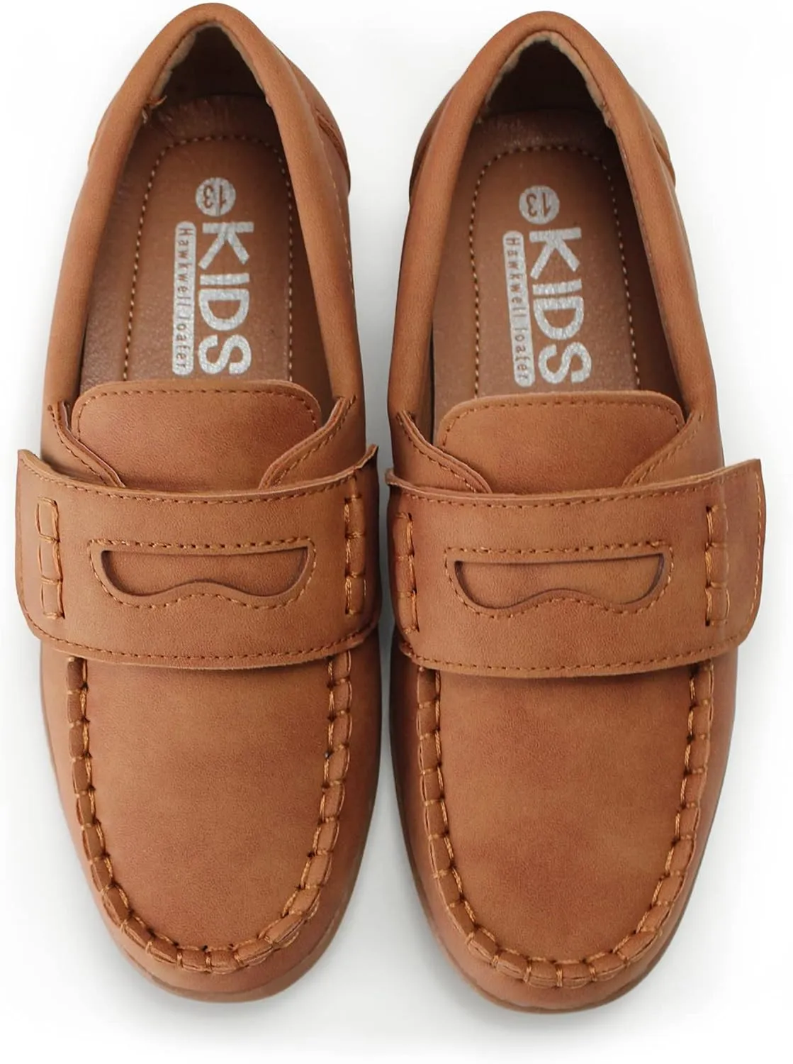Hawkwell Kids Boys Loafers School Casual Boat Shoes(Toddler/Little Kid)