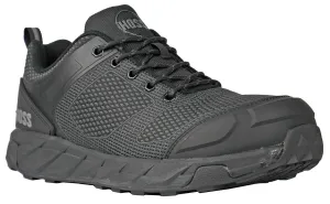 Hoss Boots Mens Buster Low Composite toe Black Textile Work Shoes