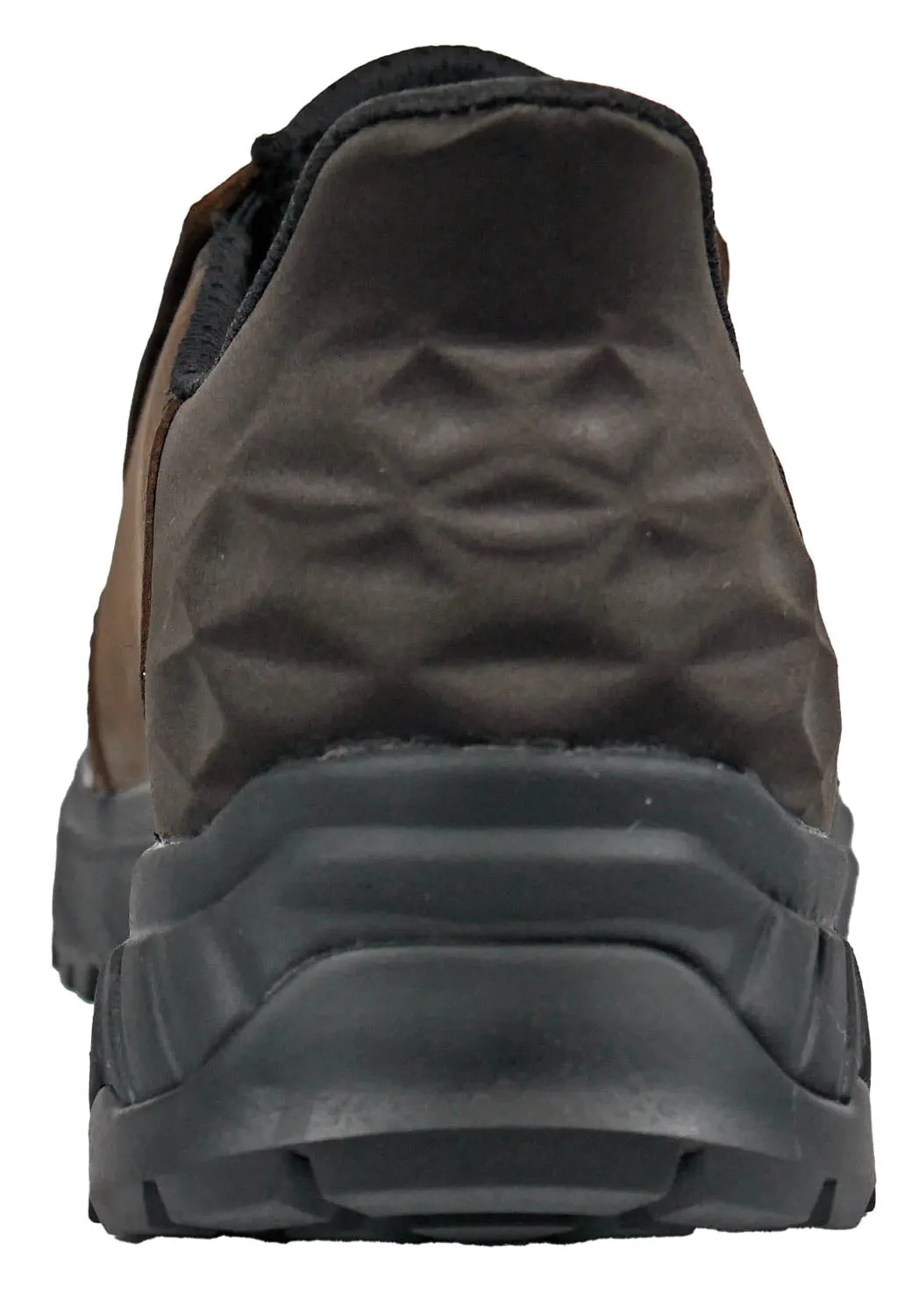 Hoss Boots Mens McKee Slip On Soft Toe Brown Leather Work Shoes