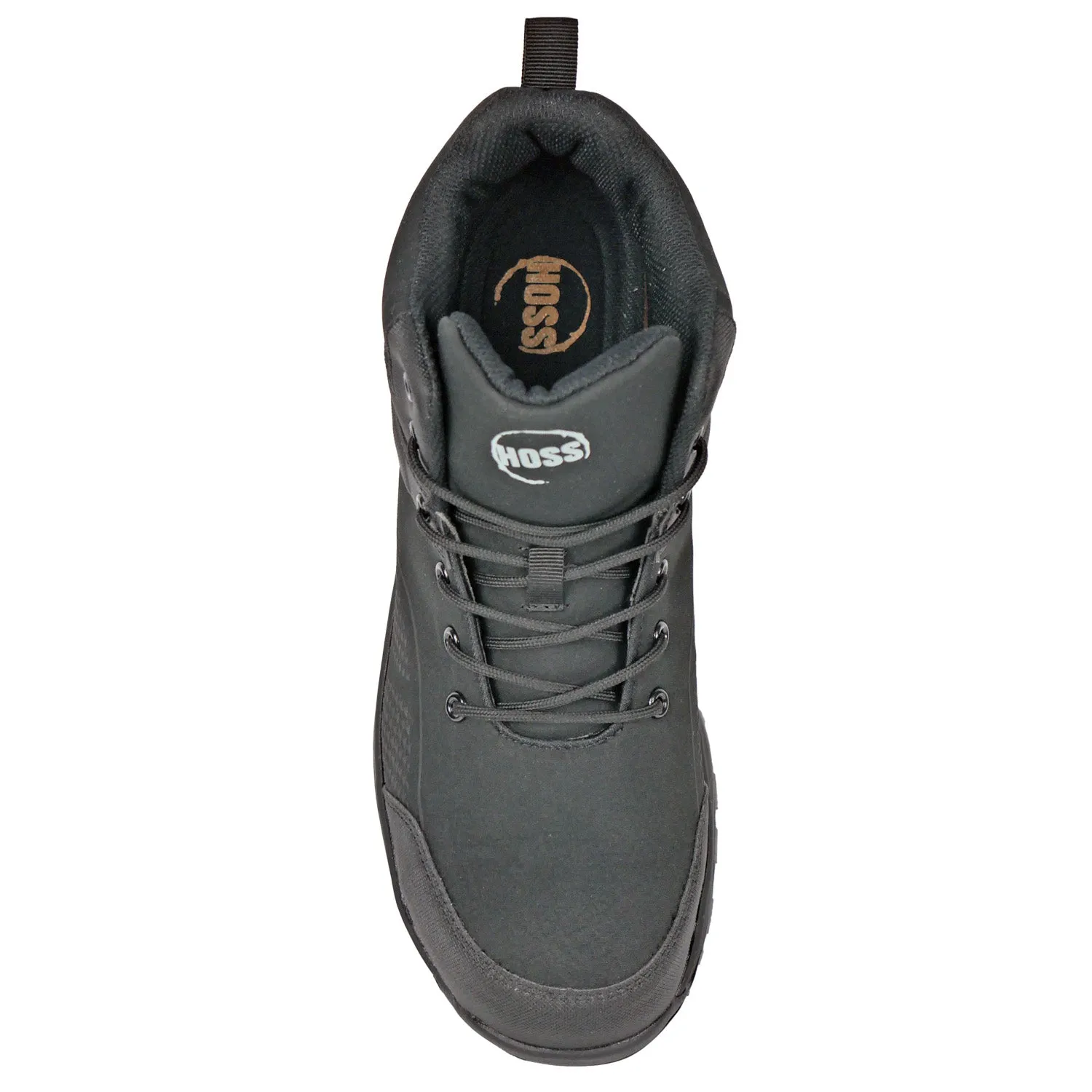 Hoss Boots Womens Wheeler High Composite toe Black Textile Work Boots