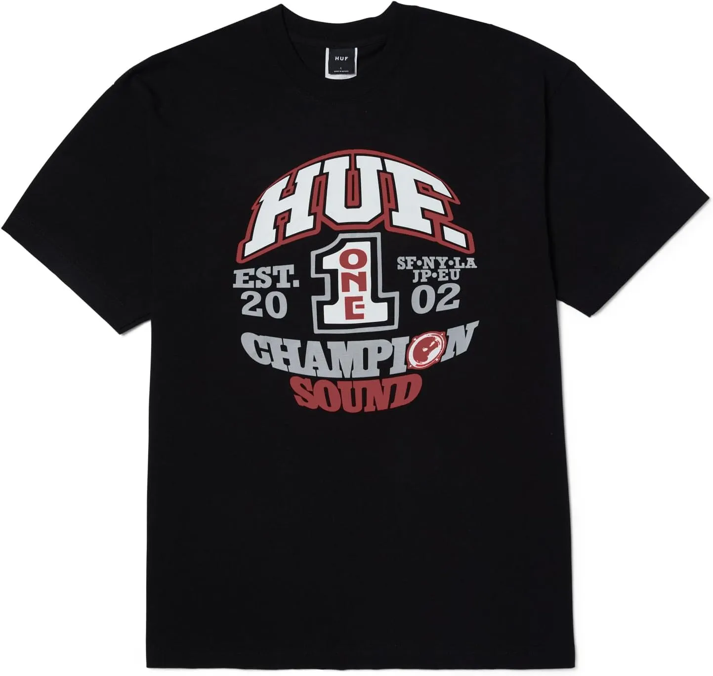 HUF Champion Sound Short Sleeve Tee – Iconic Men's T-Shirt Inspired by Skate Culture