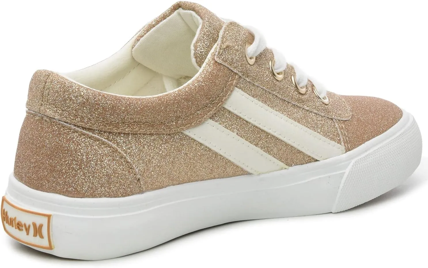 Hurley Boardy Kids Lace Up Canvas Sneakers – Low Cut Skateboarding Shoes for Kids, Sports Shoes for Boys and Girls