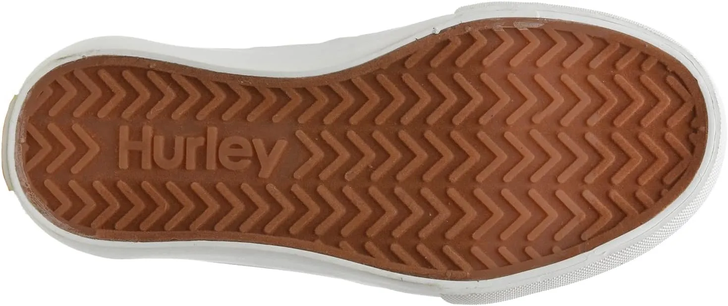 Hurley Boardy Kids Lace Up Canvas Sneakers – Low Cut Skateboarding Shoes for Kids, Sports Shoes for Boys and Girls