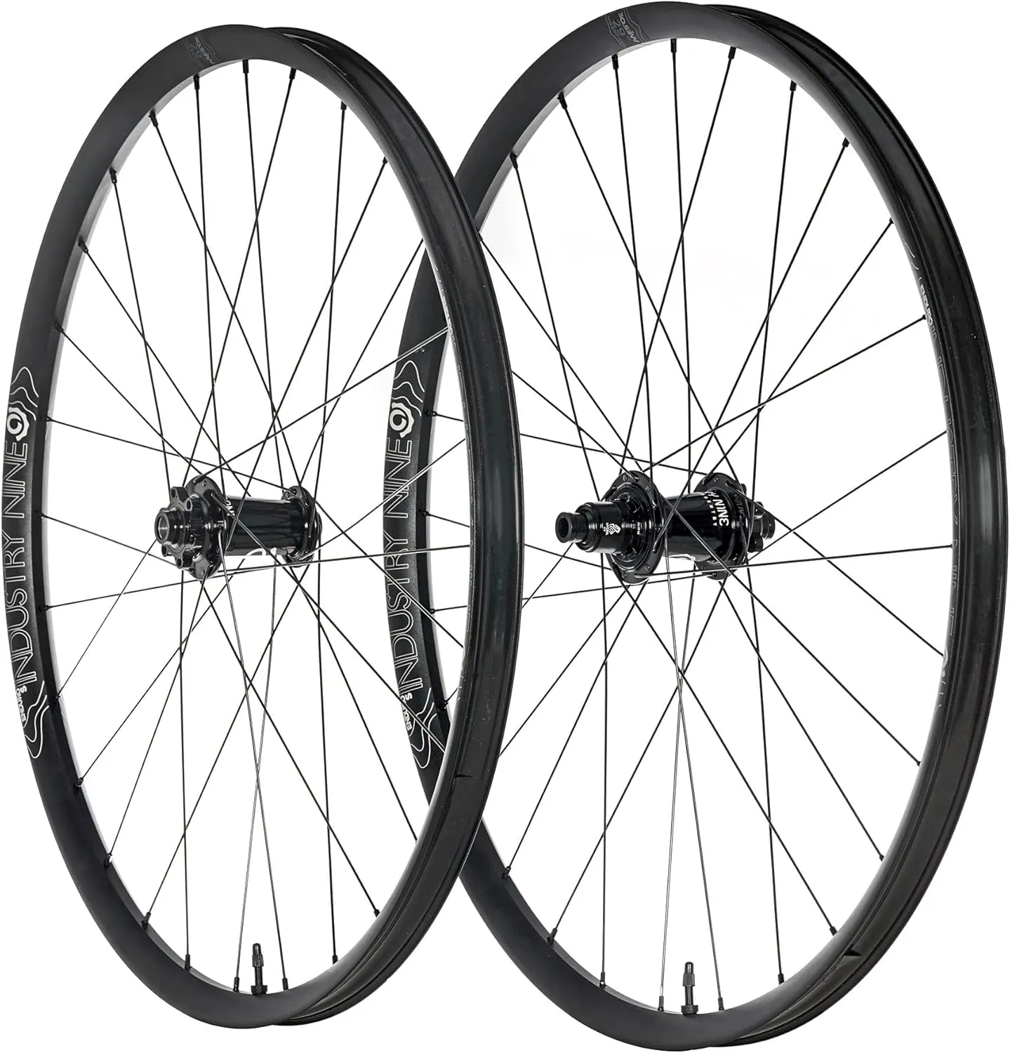 Industry Nine - Hydra - Classic Enduro S Wheelset Mountain Bike Wheelset - 6bolt - 29inch - 15x110/12x148-28H - Black hub, Black Spokes - Made in USA