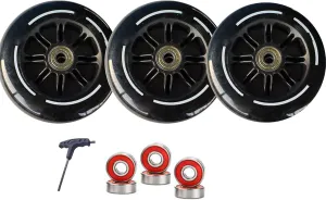 Inline Skate Wheels 110mm 125mm Skate Wheels Professional 85A Inline Speed Skating Shoes Replacement wheel with ABEC-9 Bearings High-Grip (125mm,3)