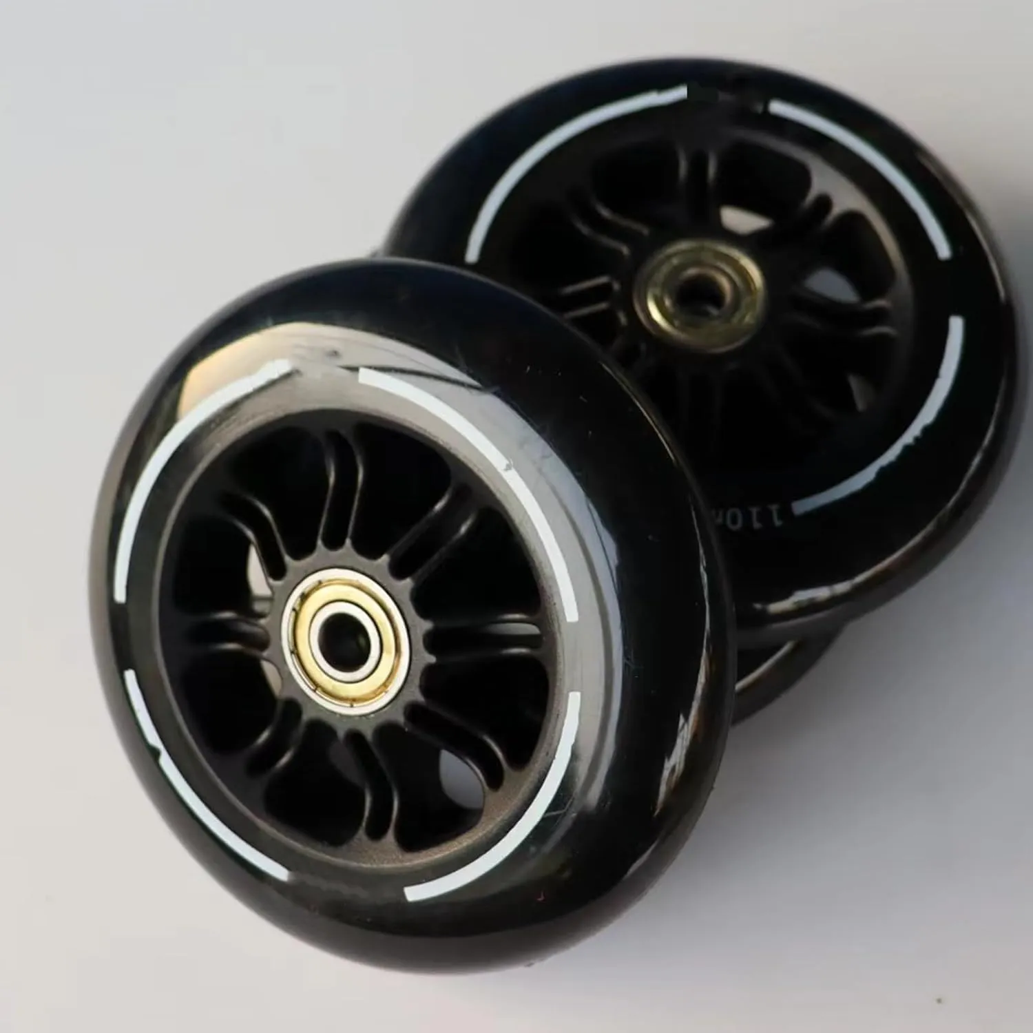Inline Skate Wheels 110mm 125mm Skate Wheels Professional 85A Inline Speed Skating Shoes Replacement wheel with ABEC-9 Bearings High-Grip (125mm,3)