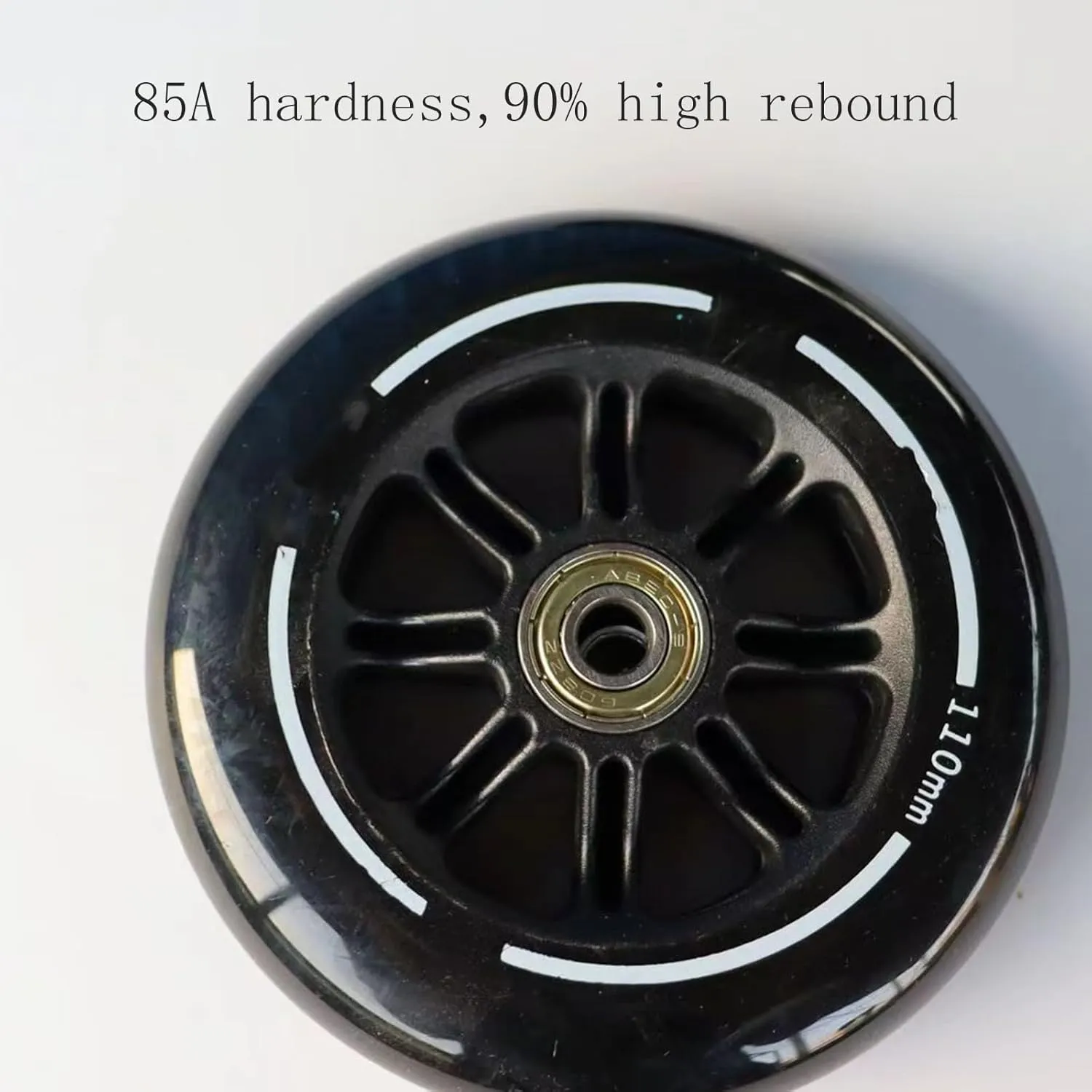 Inline Skate Wheels 110mm 125mm Skate Wheels Professional 85A Inline Speed Skating Shoes Replacement wheel with ABEC-9 Bearings High-Grip (125mm,3)