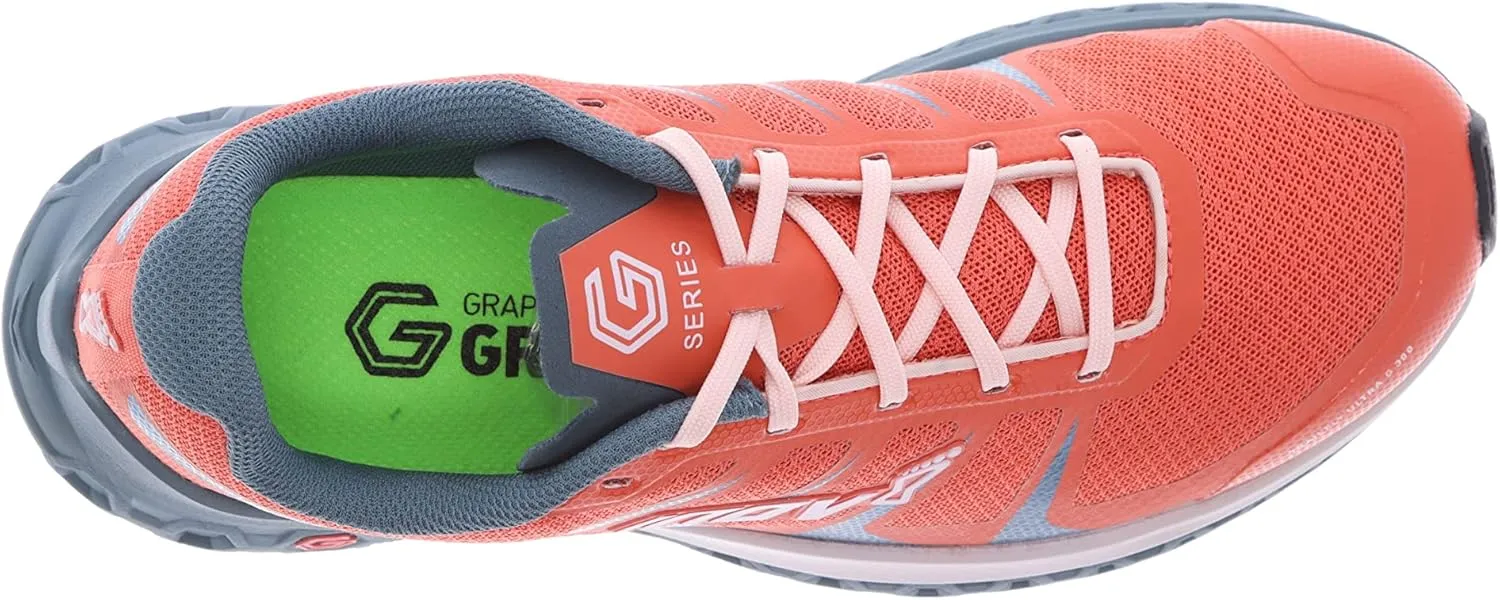INOV8 Women's Trailfly Ultra G 300 Max Breathable Light Comfortable Cushioned Terrain Running Shoes | Wider Fit