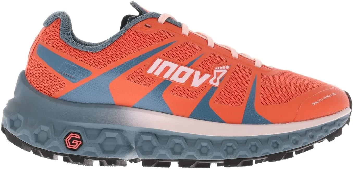 INOV8 Women's Trailfly Ultra G 300 Max Breathable Light Comfortable Cushioned Terrain Running Shoes | Wider Fit