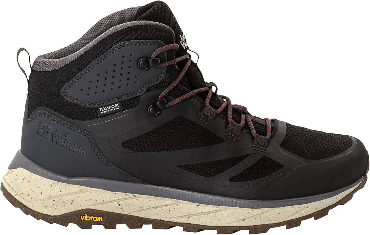 Jack Wolfskin Men's Terraventure Texapore Mid M Walking Shoe, Phantom Grey, 11.5 Men