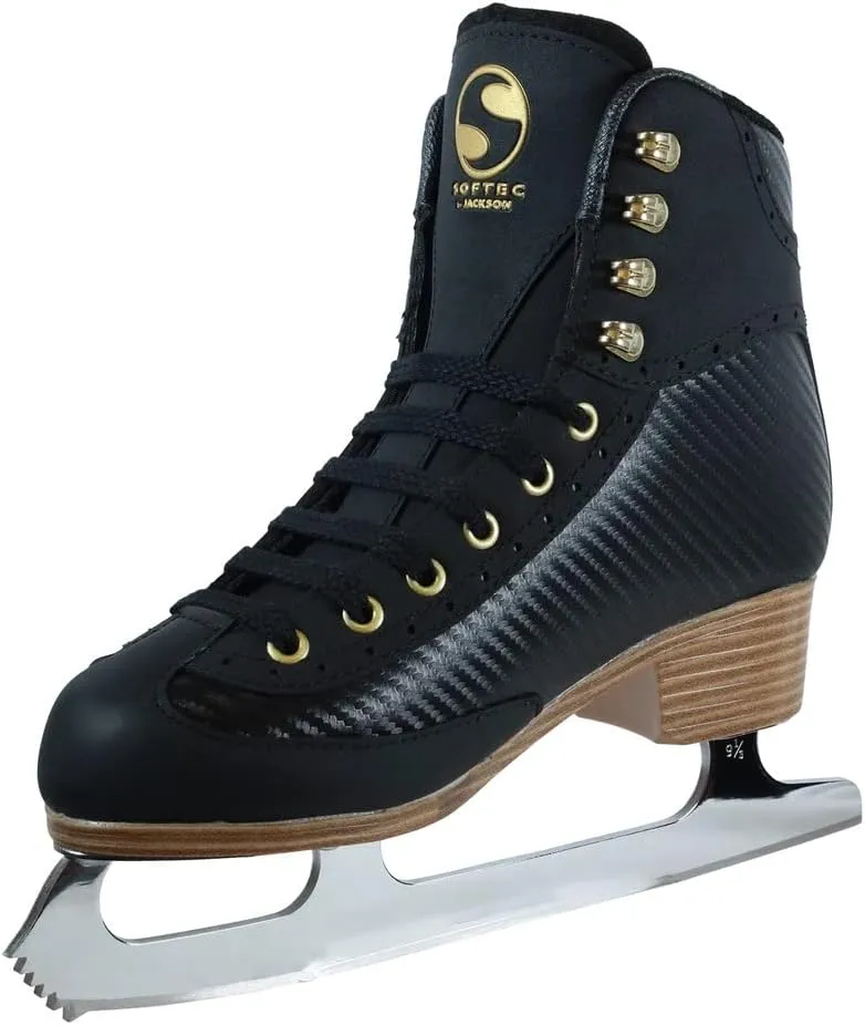 Jackson Ultima Softec Elite/Nova Figure Ice Skates for Women/Girls with Mark-II Blades Bundle with Skate Guards, Just Launched 2023