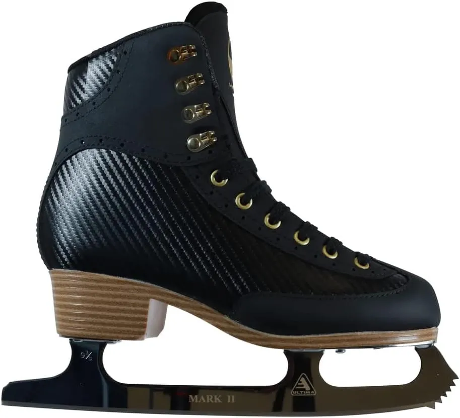 Jackson Ultima Softec Elite/Nova Figure Ice Skates for Women/Girls with Mark-II Blades Bundle with Skate Guards, Just Launched 2023