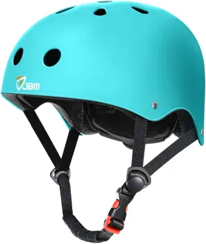 JBM Skateboard Helmet - Lightweight, Adjustable & Ventilated Helmet for Scooter, Roller Skate, Inline Skate