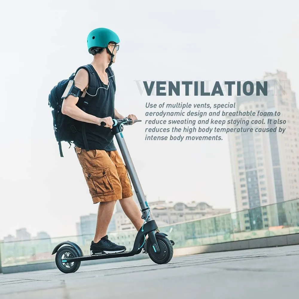JBM Skateboard Helmet - Lightweight, Adjustable & Ventilated Helmet for Scooter, Roller Skate, Inline Skate
