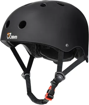 JBM Skateboard Helmet - Lightweight, Adjustable & Ventilated Helmet for Scooter, Roller Skate, Inline Skate