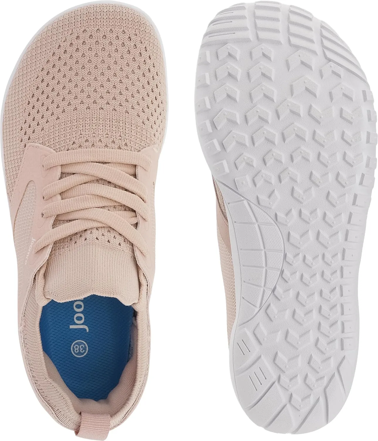 Joomra Women's Wide Minimalist Barefoot Shoes | Wide Toe Box Fashion Sneakers | Zero Drop Grippy Sole