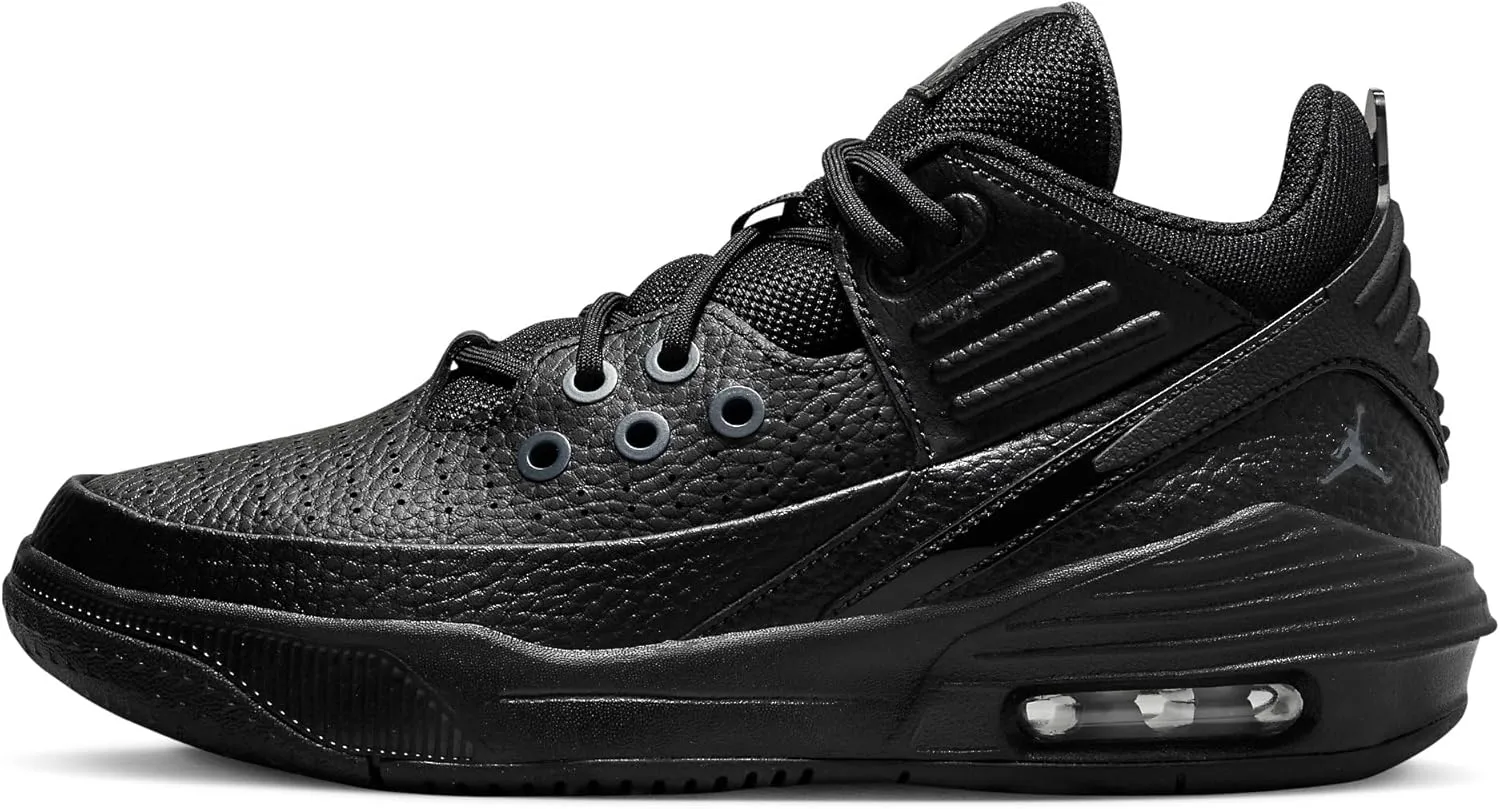 Jordan Max Aura 5 Big Kids' Shoes (DZ4352-001, Black/Black/Anthracite) Size 4