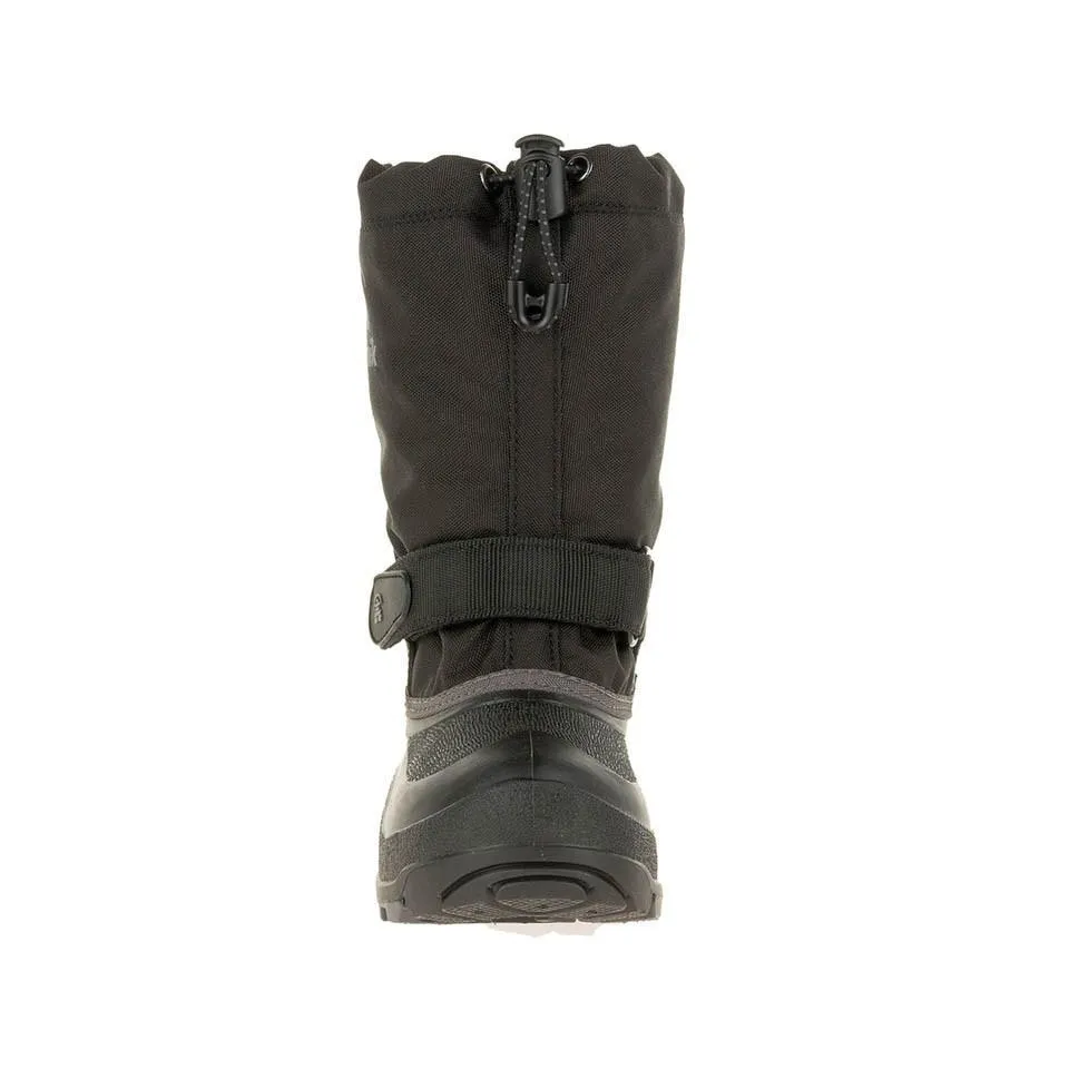 Kamik Boy's Waterbug5 Waterproof Boot Black/Grey (Sizes 1-7)