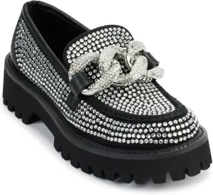 KARL LAGERFELD womens Giana Embellished Loafer