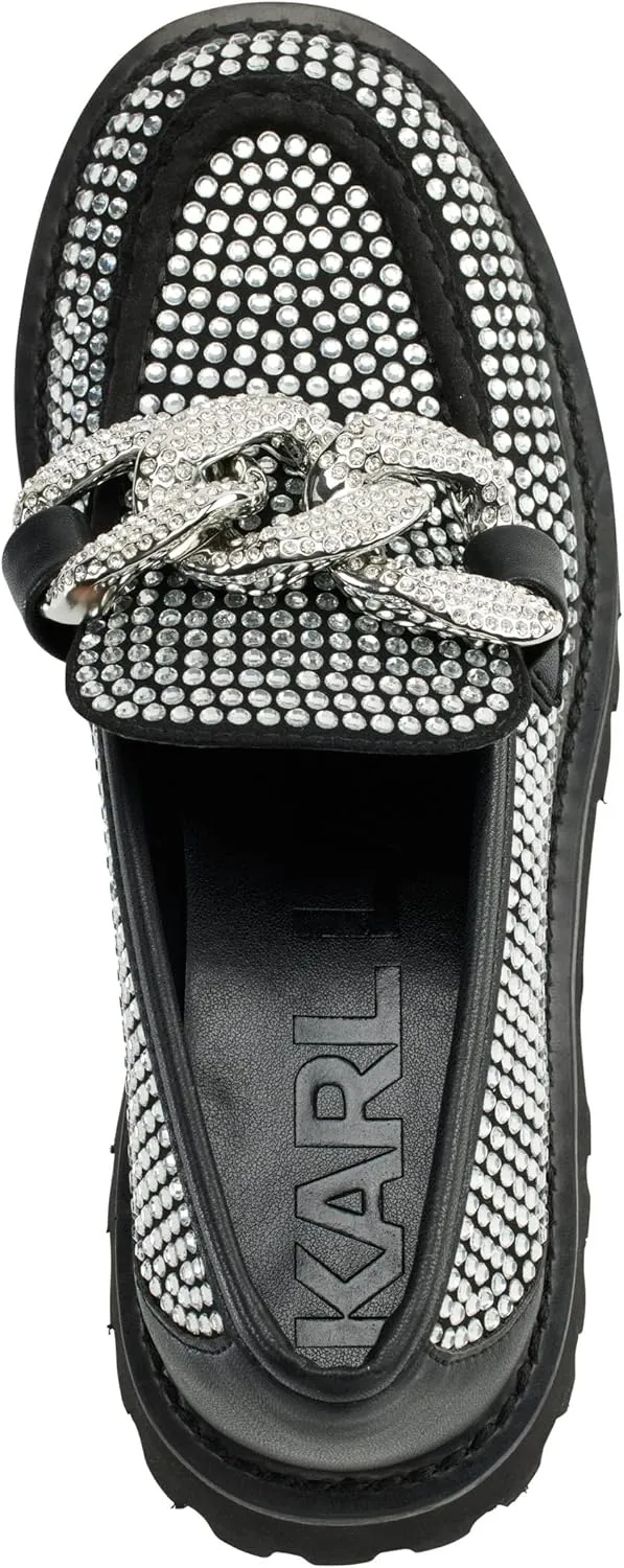 KARL LAGERFELD womens Giana Embellished Loafer