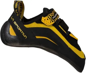 La Sportiva Men's Miura VS Performance Rock Climbing Shoe, Black/Yellow, 4.5