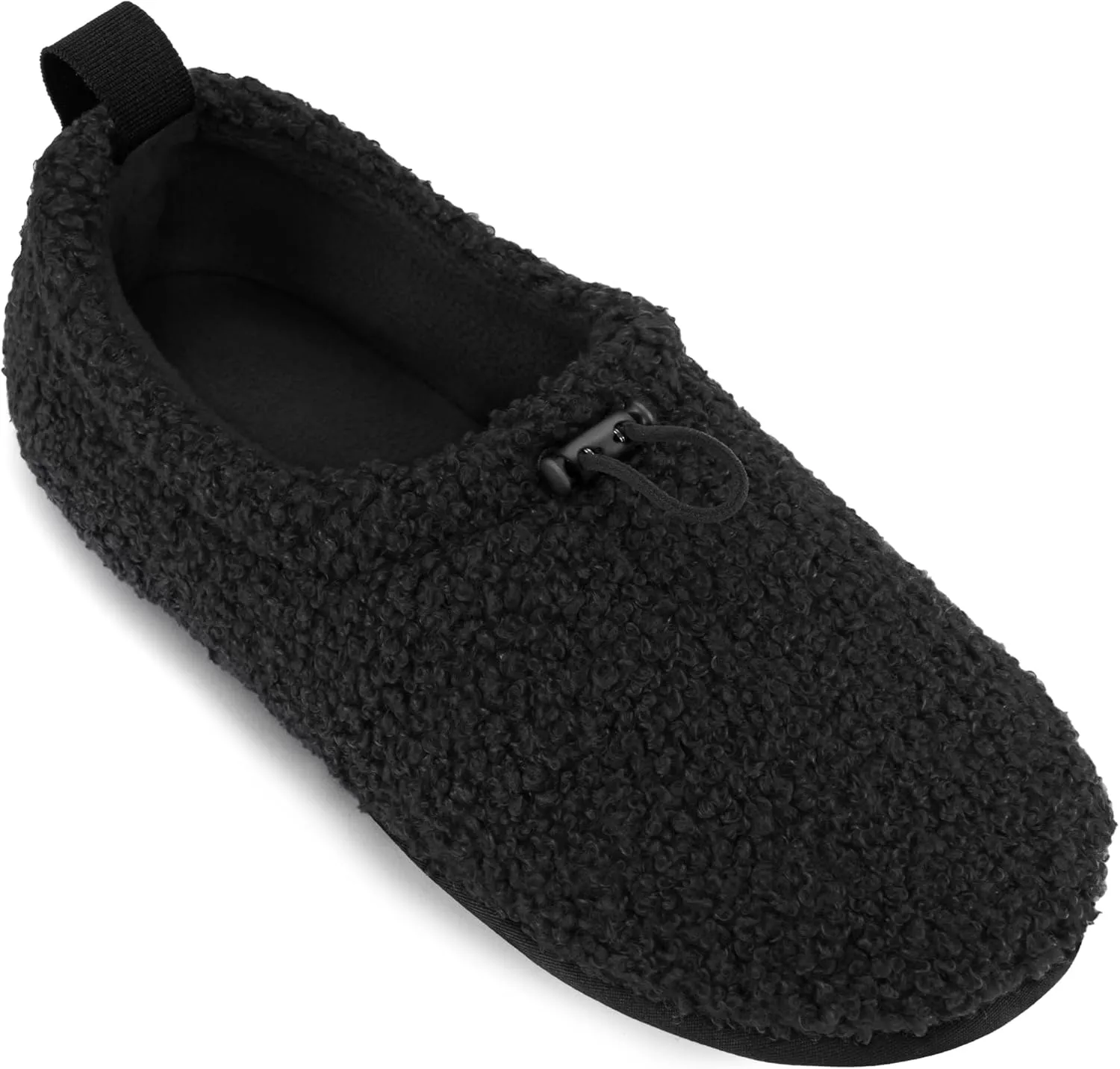 LazyStep Women's Curly Teddy Fleece Loafer Slippers Memory Foam House Shoes Indoor Outdoor