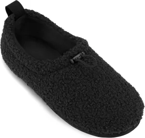 LazyStep Women's Curly Teddy Fleece Loafer Slippers Memory Foam House Shoes Indoor Outdoor