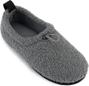 LazyStep Women's Curly Teddy Fleece Loafer Slippers Memory Foam House Shoes Indoor Outdoor