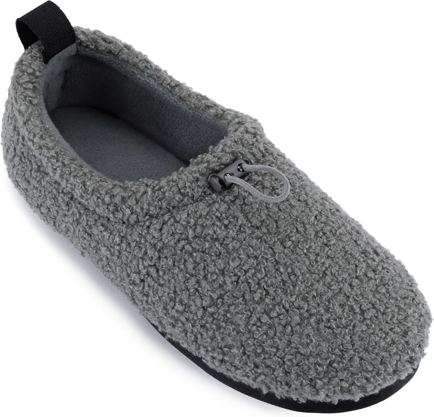 LazyStep Women's Curly Teddy Fleece Loafer Slippers Memory Foam House Shoes Indoor Outdoor