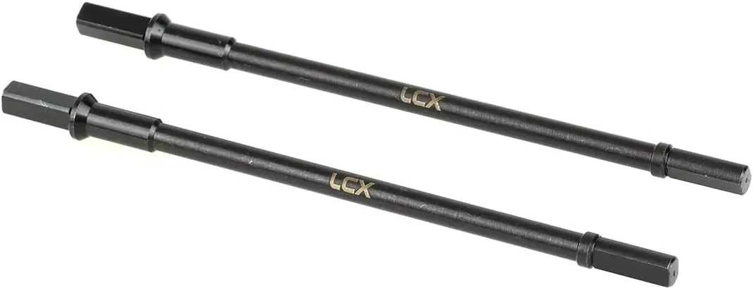 LCX Racing 1/10th RC Crawler Car Hard Steel Rear Axle Drive Shaft Dogbone Straight Shaft for RC Car Axial Capra Unlimited Trail Buggy UTB10, Upgrades Parts Accessories