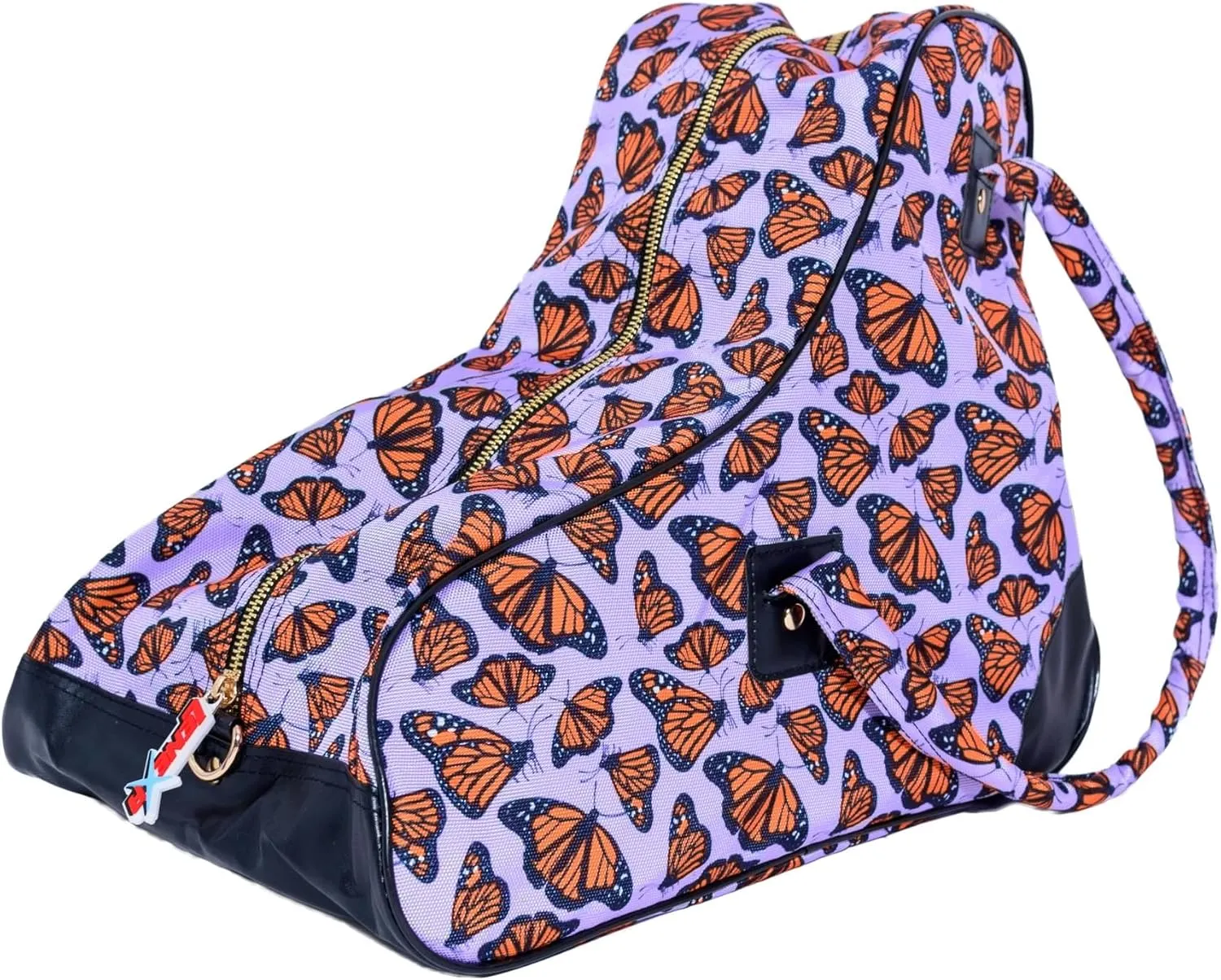 LENEXA Nylon Roller Skate Bag | Shoulder Strap and Handles | Reinforced Bottom Fits Quad Skates to Men's 12
