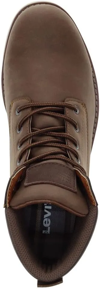 Levi's Mens Charles SH Vegan Leather Lace Up Rugged Casual Boot