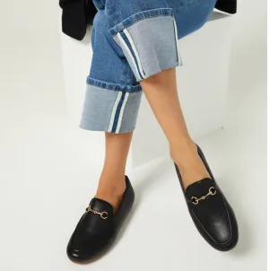 Linden Loafer- Black Leather - Size 38