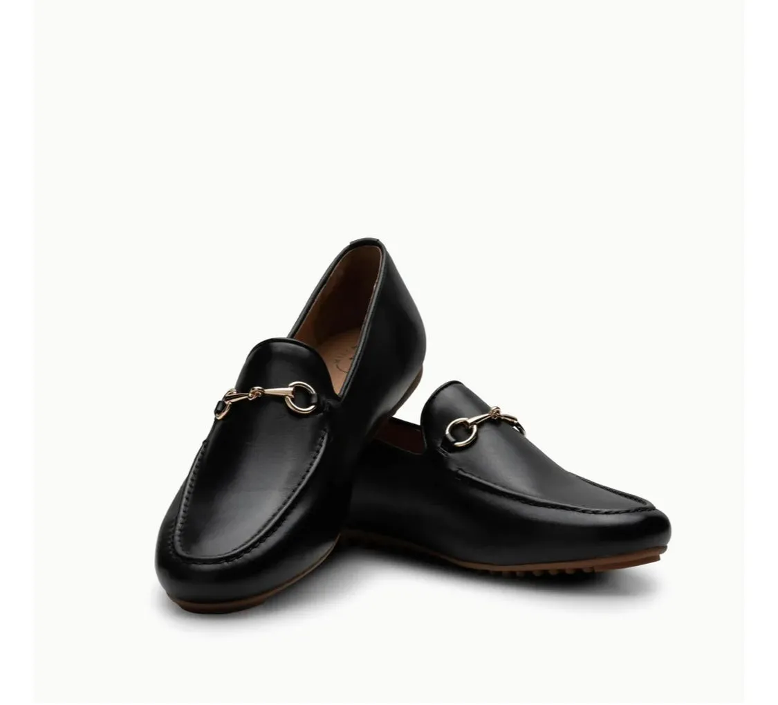 Linden Loafer- Black Leather - Size 38