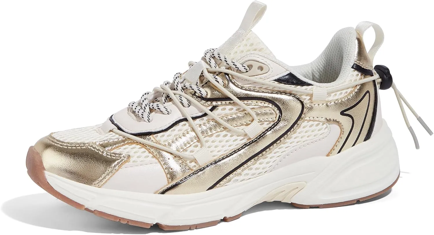 LUCKY STEP Women's Fashion Walking Shoes Running Platform Mesh Casual Sport Gym Work Adjustable Lace Lifestyle Stylish Trendy Athletic Tennis Shoes