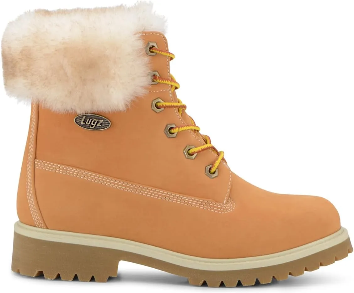 Lugz Women's Convoy Faux Fur Lace Up Boots Fashion