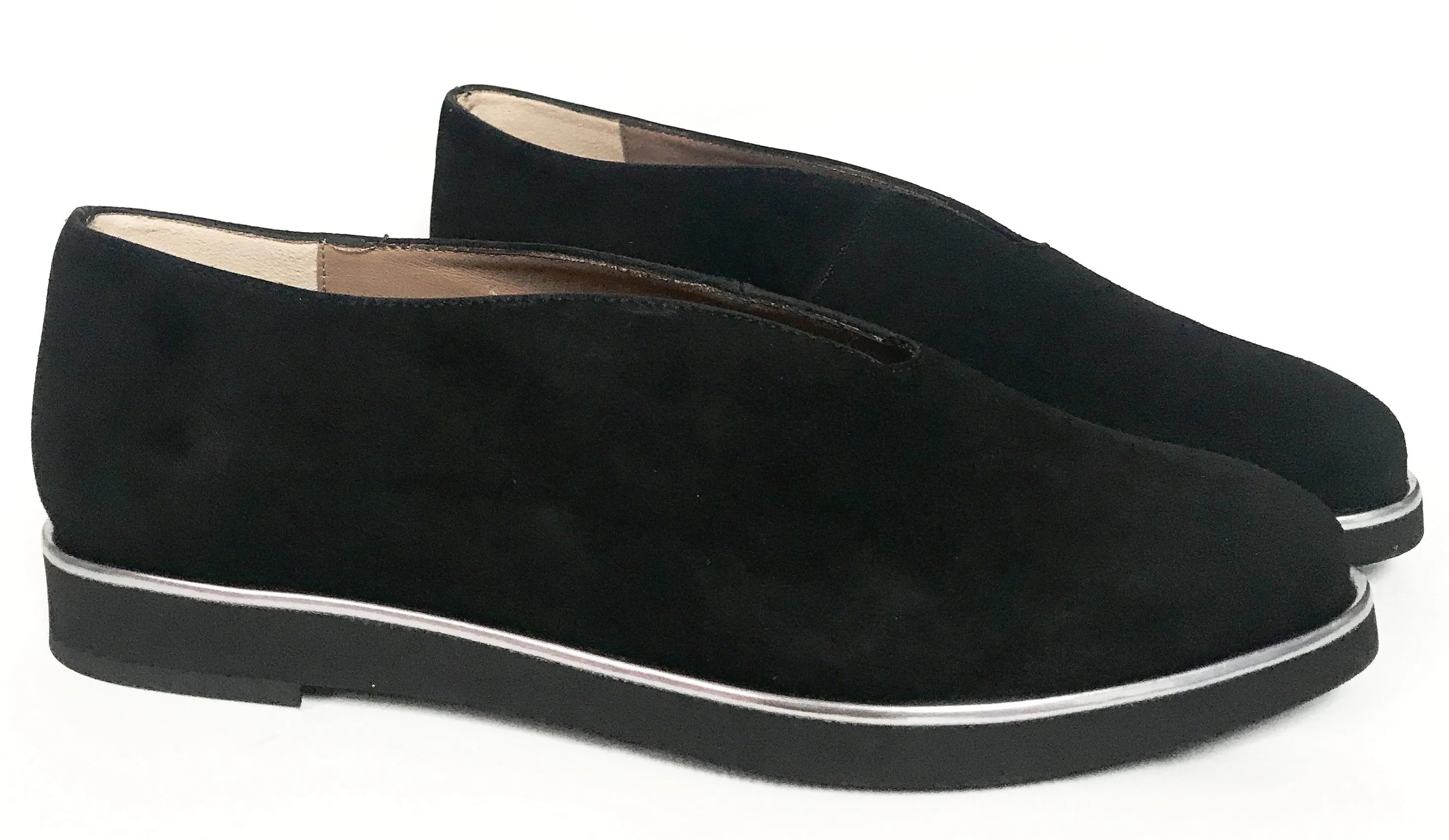 Marian Black Suede Loafer