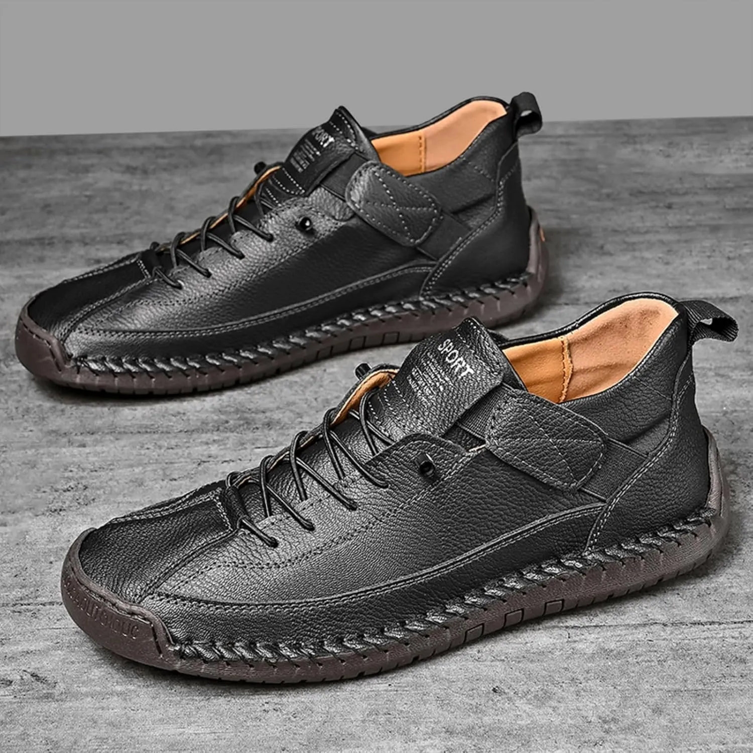 Mens Chukka Boots Non Slip Ankle Boots Loafers Casual Boots for Men Slip On Lightweight Dress Sneakers Handmade Fashion Sneakers Walking Driving Shoes