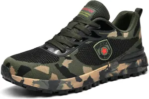 Men's Cross Country Running Shoes for Outdoor Climbing Hiking Casual Training Camouflage Shoes